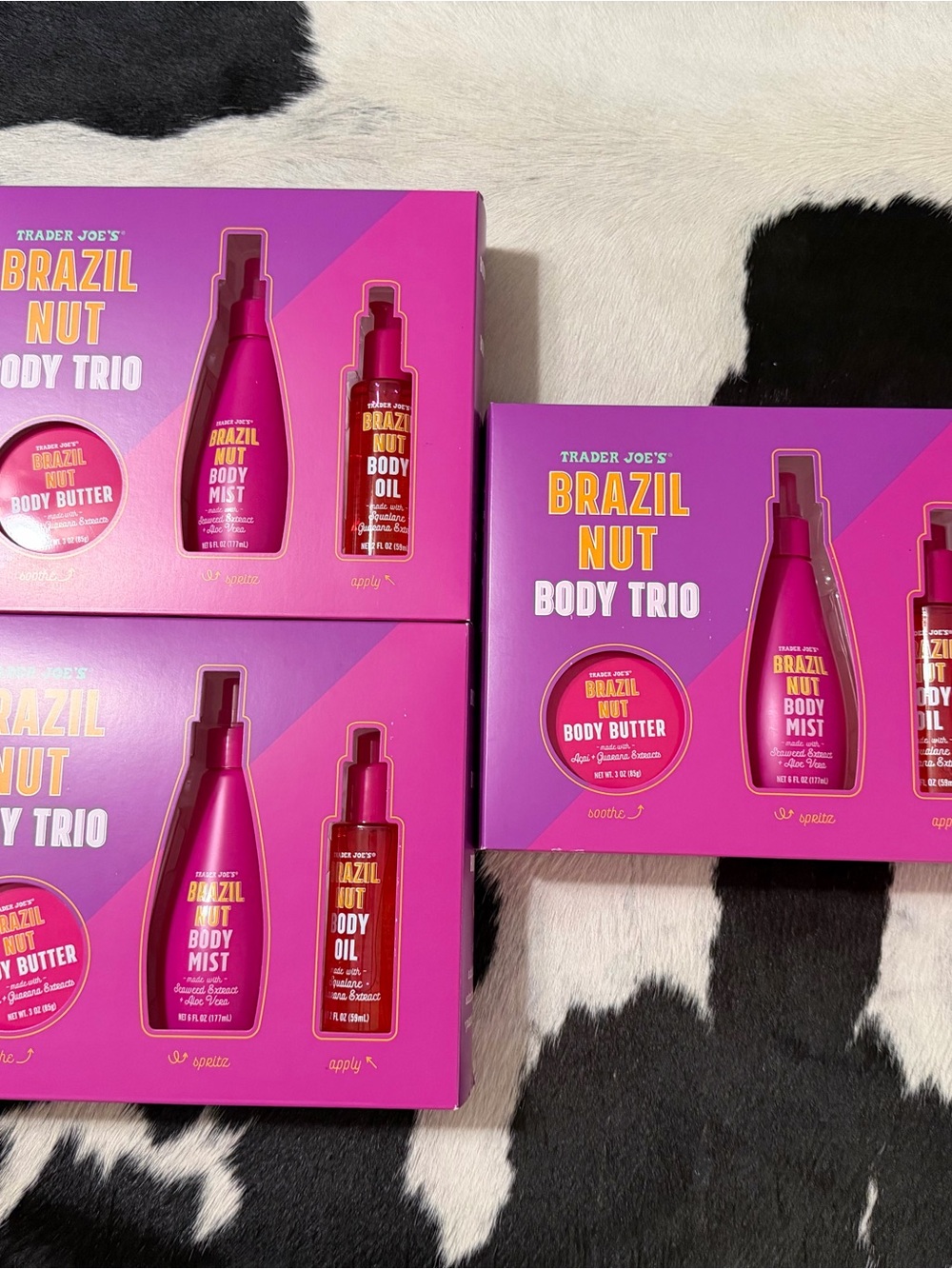 Trader Joe's Brazil Nut Body Trio — Pink Nourishing Set